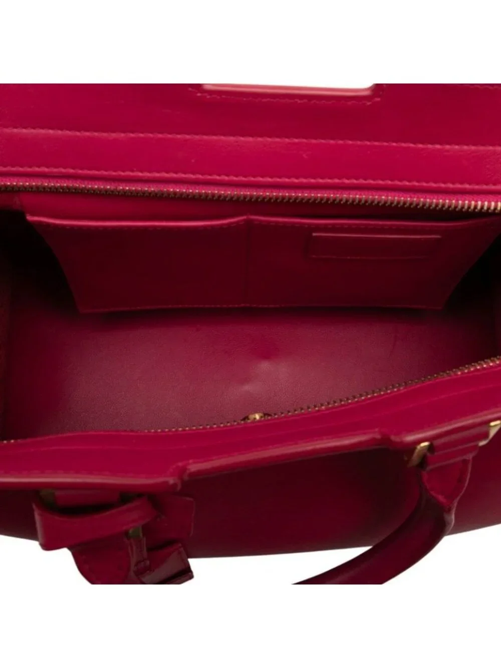 Saint Laurent Petit Cabas 2-Way Shoulder Bag Pink Leather